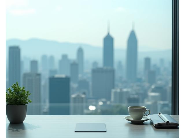 높은 빌딩 숲 사이로 보이는 차분하고 정돈된 서울의 모습